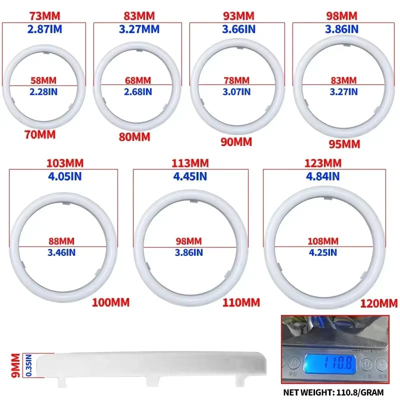RGB LED Angel Eye Halo Rings